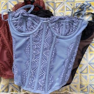 Urban Outfitters / Out From Under ‘modern love corset’ ALL 3 TOGETHER